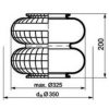 IVECO 03422596 Boot, air suspension